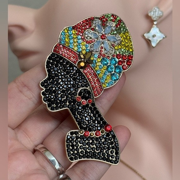 ⚜️ Colorful Crystal African Chic Brooch - Picture 5 of 6